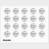 Bunco Babe met Swirls-Button Ronde Sticker (Vel)