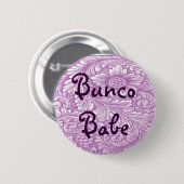 Bunco Babe met ventilatorButton Ronde Button 5,7 Cm (Voorkant /achterkant)