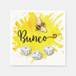 Bunco Bee Dice Party Servet