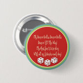 bunco bells , bunco bells ronde button 5,7 cm (Voorkant /achterkant)