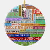 Bunco Best Keramisch Ornament (Achterkant)