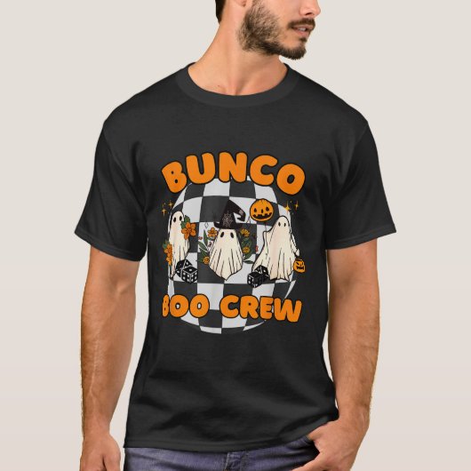 Bunco Boo Crew Bunco Halloween Dice T-shirt (Voorkant)
