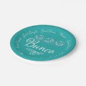 Bunco-Borden Papieren Bordje (Gekanteld)