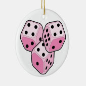 Bunco Breast Cancer Keramisch Ornament (Rechts)