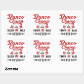 Bunco Champ Vierkante Sticker (Vel)