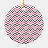 Bunco Chick met Chevron Design Keramisch Ornament (Achterkant)