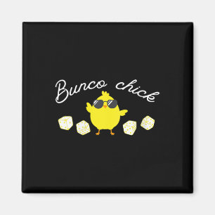 Bunco Chick Pasen Lente Bunco Dice Magneet