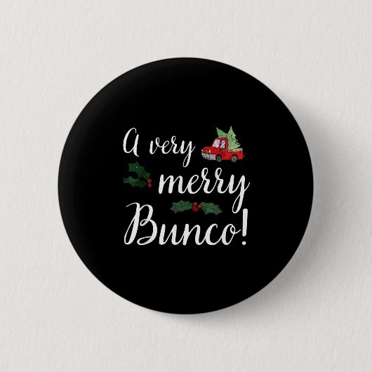 Bunco Christmas Gift Very Merry Bunco Ronde Button 5,7 Cm (Voorkant)