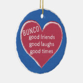 Bunco Christmas Love Keramisch Ornament (Rechts)