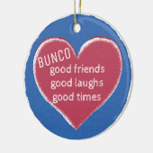 Bunco Christmas Love Keramisch Ornament (Links)