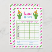 Bunco De Mayo May Cinco De Mayo Carte Bunco (Devant / Derrière)