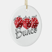 Bunco Dice Game Keramisch Ornament (Rechts)