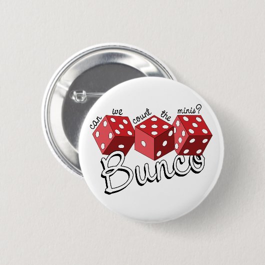 Bunco Dice Game Ronde Button 5,7 Cm (Voorkant /achterkant)