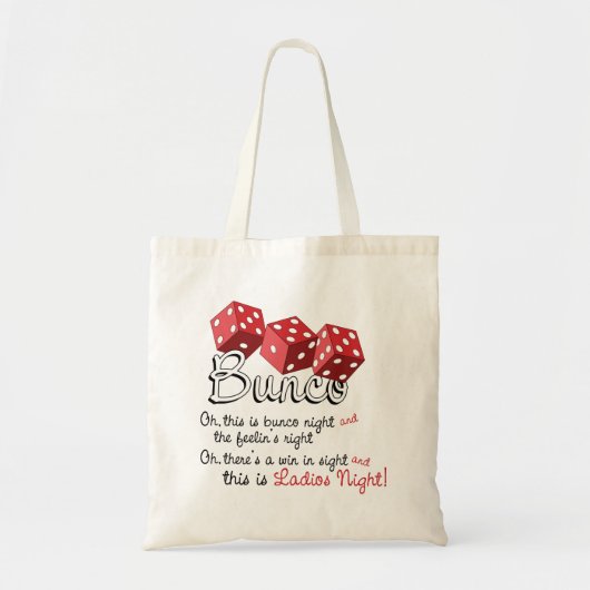 Bunco Dice Game Tote Bag (Voorkant)