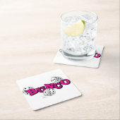 Bunco Dice Game Vierkante Kartonnen Onderzetter (Insitu)