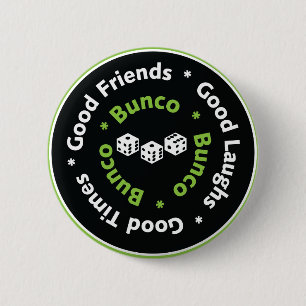bunco dice , goede vrienden ronde button 5,7 cm