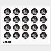 Bunco Dice Halloween Drink Omhoog en Roll Witches  Ronde Sticker (Vel)
