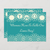 Bunco Flowers Table Card #2 Briefkaart (Voorkant / Achterkant)