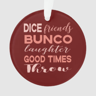 Bunco Friend Dice-kerstspeler Ornament