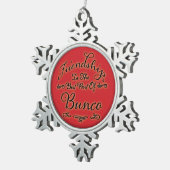 Bunco Friendship Tin Sneeuwvlok Ornament (Rechts)