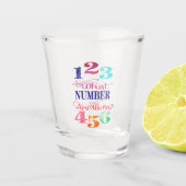 Bunco Funny, wat voor nummer hebben we? Shot Glas (Voorkant)