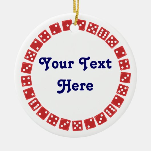 Bunco Game Night Gift Keramisch Ornament (Voorkant)