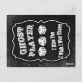 Bunco Ghost Player Briefkaart (Achterkant)