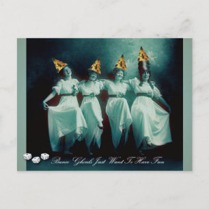 Bunco Ghouls wil gewoon plezier hebben uitnodigen Uitnodiging Briefkaart