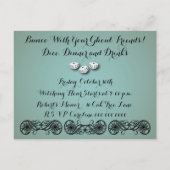 Bunco Ghouls wil gewoon plezier hebben uitnodigen Uitnodiging Briefkaart (Achterkant)