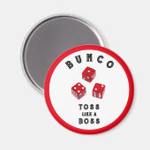 Bunco Gift Prizes Button Magneet (Voorkant / Achterkant)