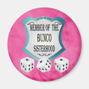 Bunco Go roze - United we rollen het ijs Magneet