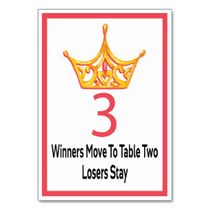 Bunco Gold Crown Table Card #3 Kaart