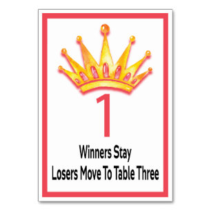 Bunco Gold Crown Table Kaart #1
