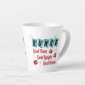 Bunco Good Times Friendship Dice Retro Latte Mok (Rechterhoek)