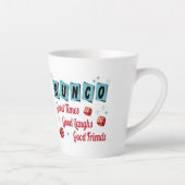 Bunco Good Times Friendship Dice Retro Latte Mok (Rechts)