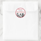 Bunco Grappige Retro Lady Spelers Ronde Sticker (Tas)