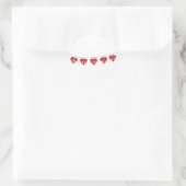 Bunco Heart Banner Ronde Sticker (Tas)