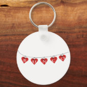 Bunco Heart Banner Sleutelhanger (Voorkant)