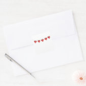 Bunco Heart Banner Vierkante Sticker (Envelop)