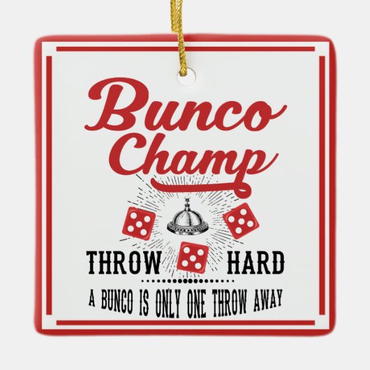 Bunco Holiday Ornament - Champ (Voorkant)