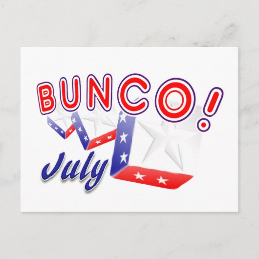 bunco july briefkaart (Voorkant)