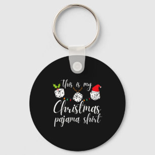 Bunco Kerst Pyjama Dobbelspel Nacht  Sleutelhanger