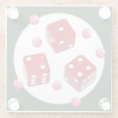 Bunco-kerstdecor Glazen Onderzetter (Achterkant)