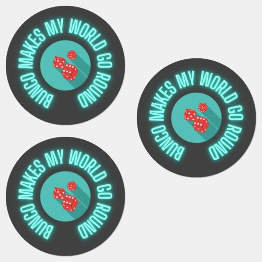 Bunco laat mijn wereld rondgaan labels (Groep)