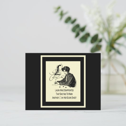 Bunco Loser Briefkaart (Staand voorkant)