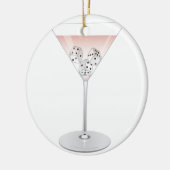 Bunco Martini Cocktail Keramisch Ornament (Links)