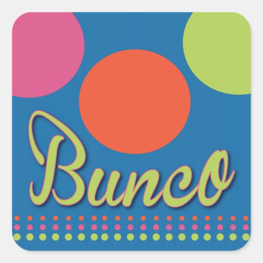 Bunco met Stippen Sticker (Voorkant)