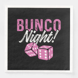 Bunco Napkins for Bunco Night Party Decorations Servet