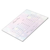 Bunco Night-blad Notitieblok (Schuin)