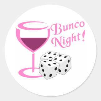 Bunco Night Ronde Sticker